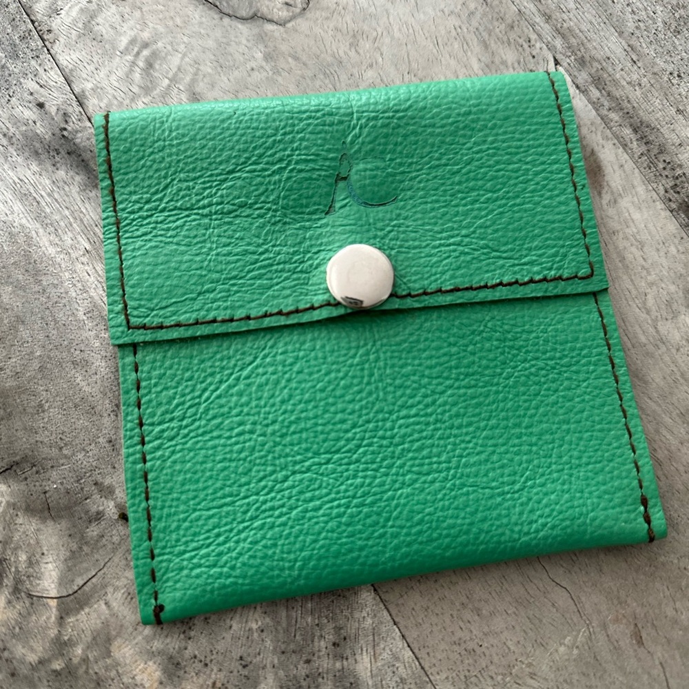 Mint Green Leather Wallet